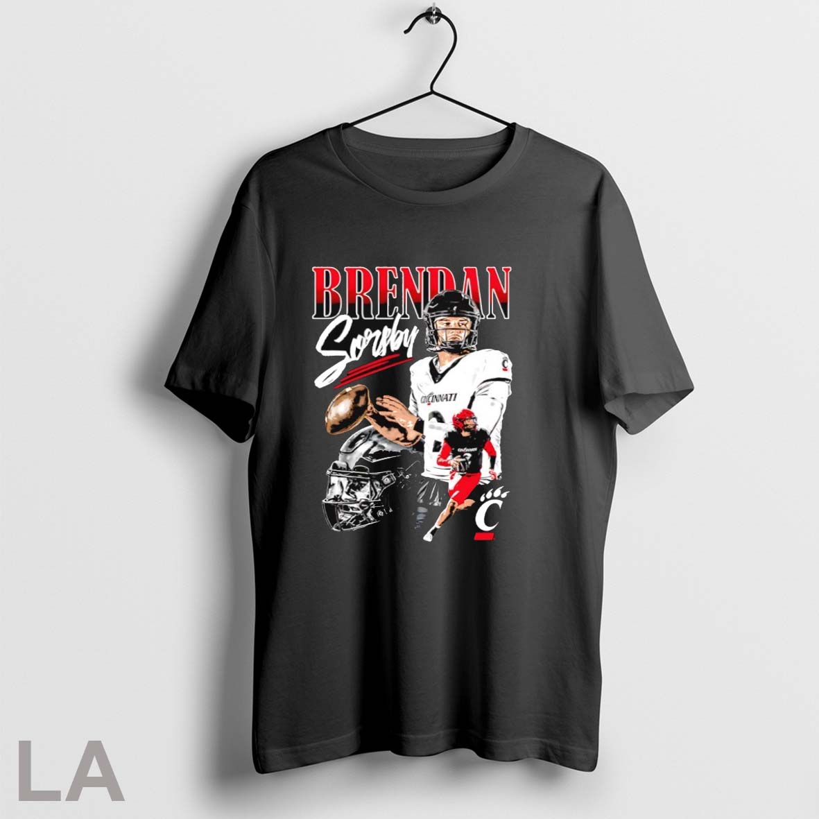 Original Brendan Sorsby Cincinnati Bearcats Football Graphic Unisex T-shirt, Sweatshirt, Hoodie, Long Sleeve Tee - T-Shirt, Sweatshirt, Hoodie