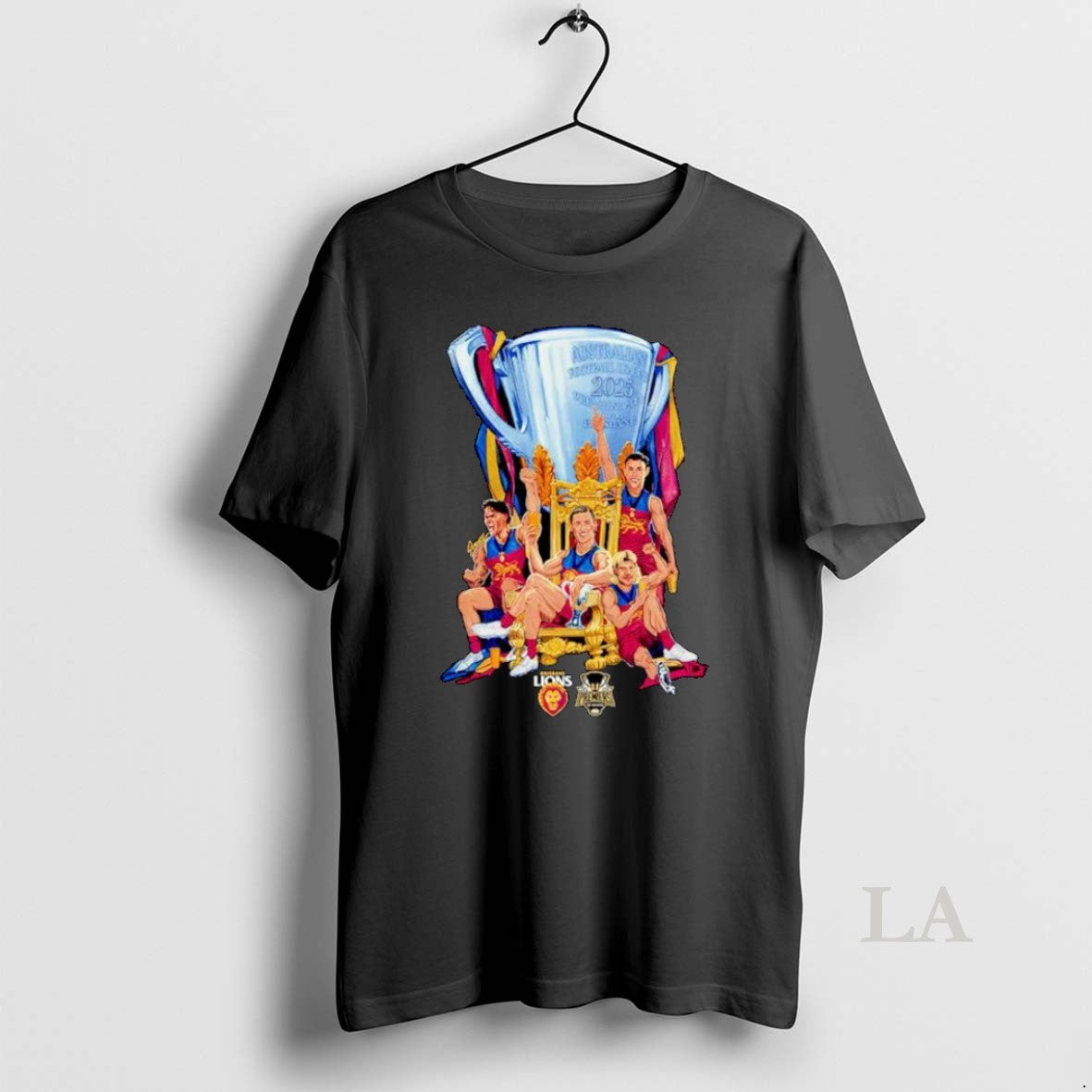 Original Brisbane Lions 2025 Afl Premiers Grange Cup Ornaments Unisex T-shirt, Sweatshirt, Hoodie, Long Sleeve Tee - T-Shirt, Sweatshirt, Hoodie