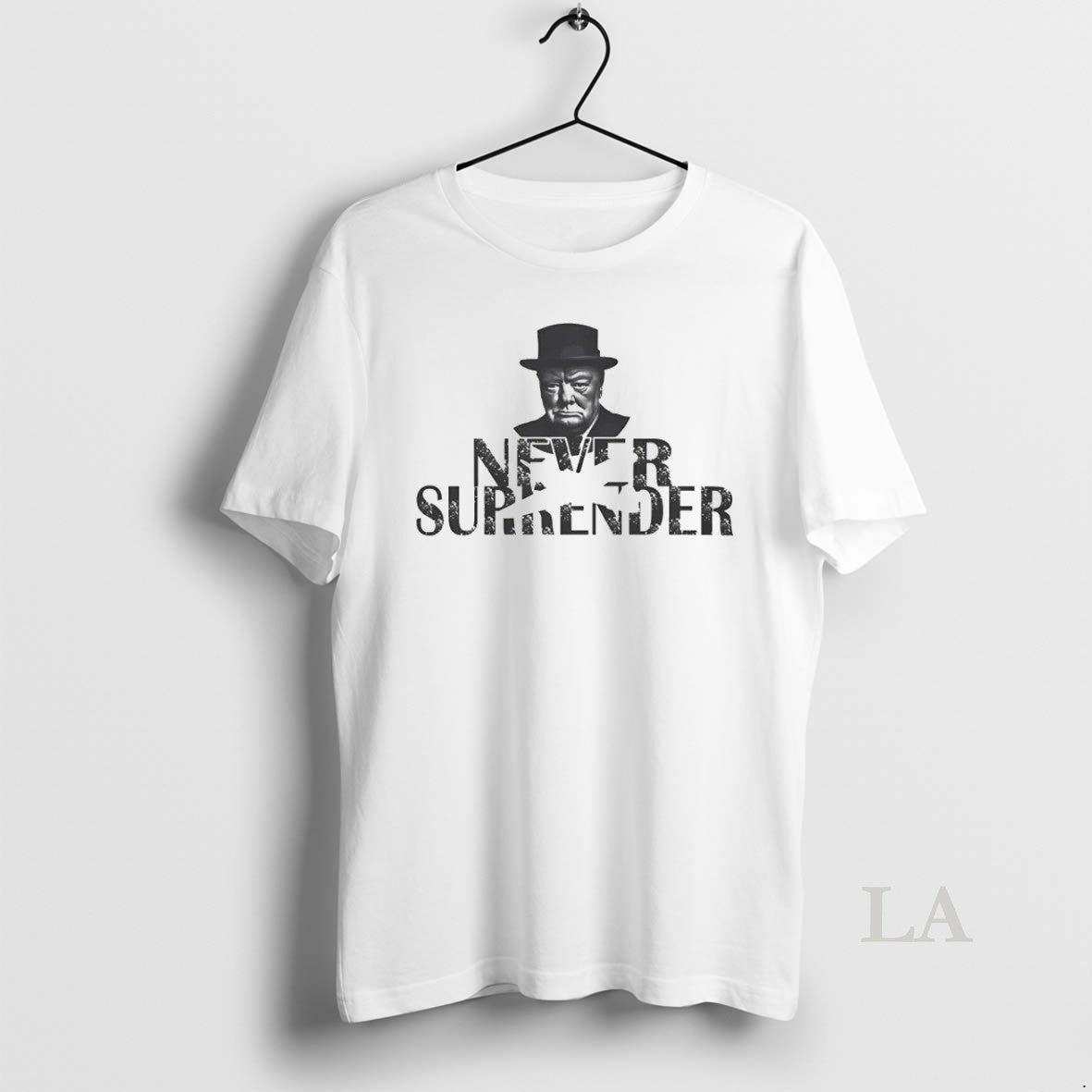 Original British Churchill Never Surrender Unisex T-shirt, Sweatshirt, Hoodie, Long Sleeve Tee - T-Shirt, Sweatshirt, Hoodie