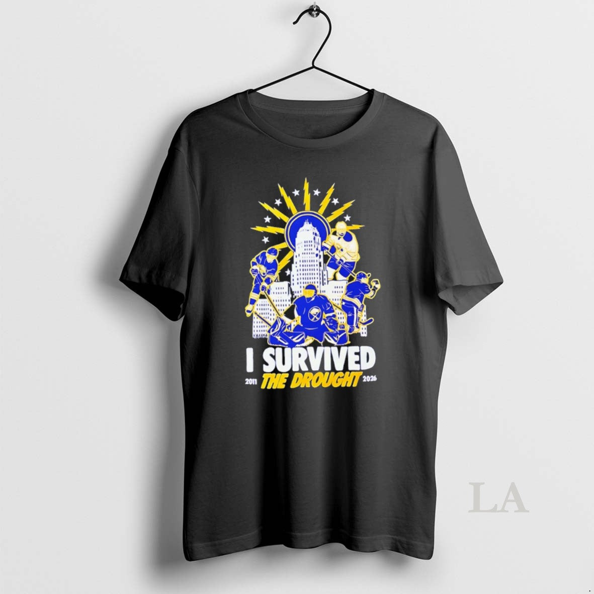 Original Buffalo Sabres Hockey Stanley Cup Playoffs I Survived The Drought 2011 2026 Unisex T-shirt, Sweatshirt, Hoodie, Long Sleeve Tee - T-Shirt, Sweatshirt, Hoodie
