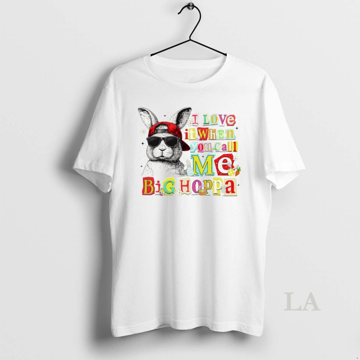 Original Bunny I Love It When You Call Me Big Hoppa Happy Easter Day Unisex T-shirt, Sweatshirt, Hoodie, Long Sleeve Tee - T-Shirt, Sweatshirt, Hoodie