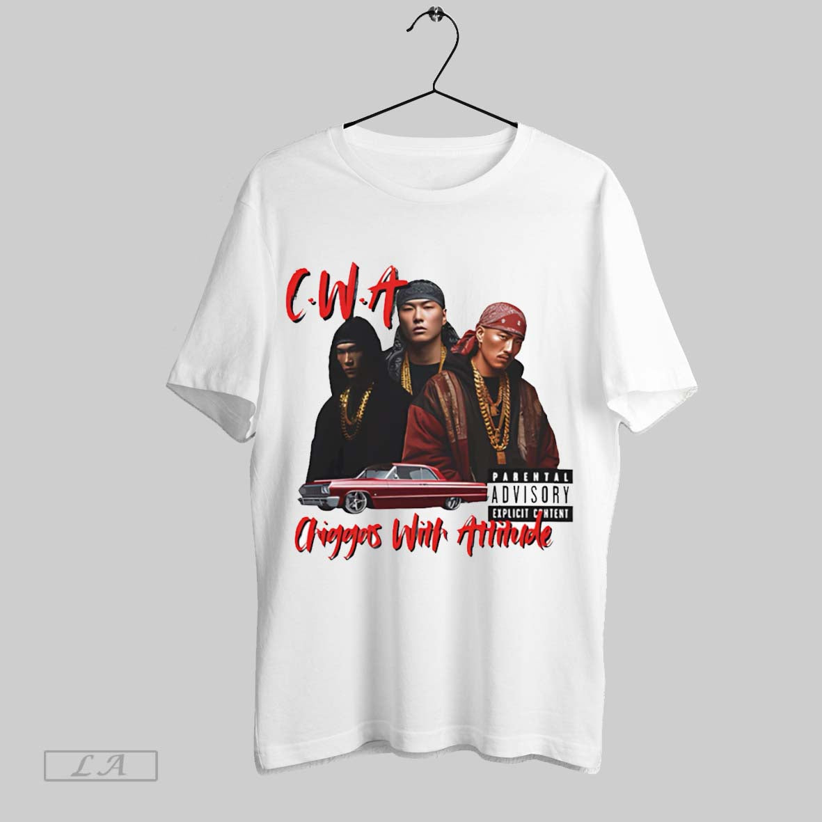 Original Cwa Chiggas With Attitude White Poster Unisex T-shirt, Sweatshirt, Hoodie, Long Sleeve Tee - T-Shirt, Sweatshirt, Hoodie