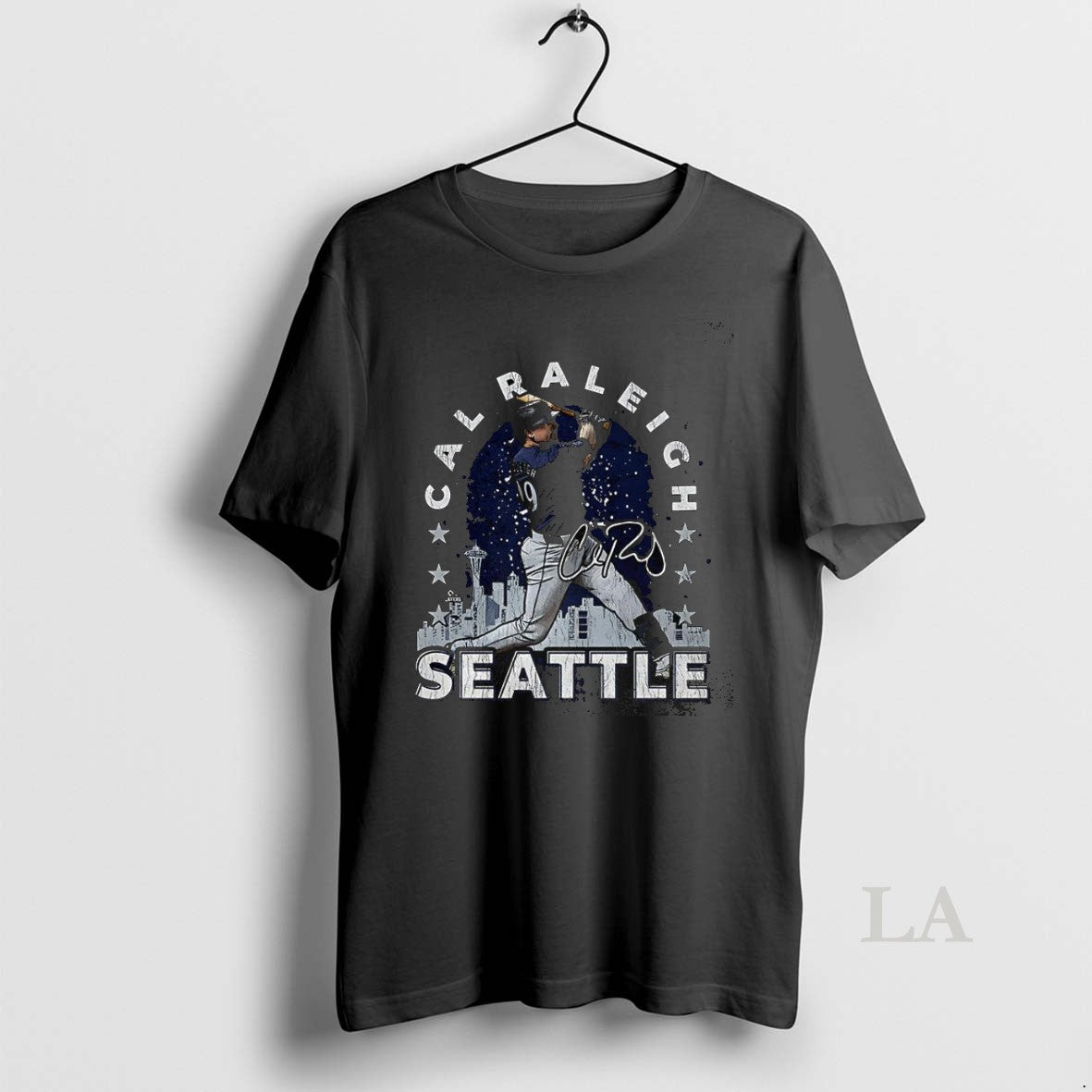 Original Cal Raleigh Seattle Mariners Baseball Gritty Skyline Siganature Unisex T-shirt, Sweatshirt, Hoodie, Long Sleeve Tee - T-Shirt, Sweatshirt, Hoodie