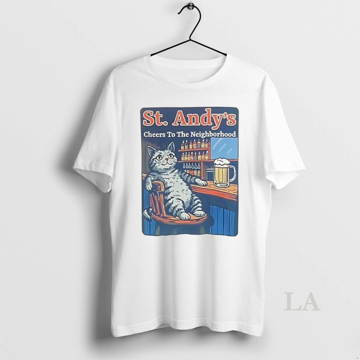 Original Cat St Andys Cheers To The Neighborhood - T-Shirt, Sweatshirt, Hoodie