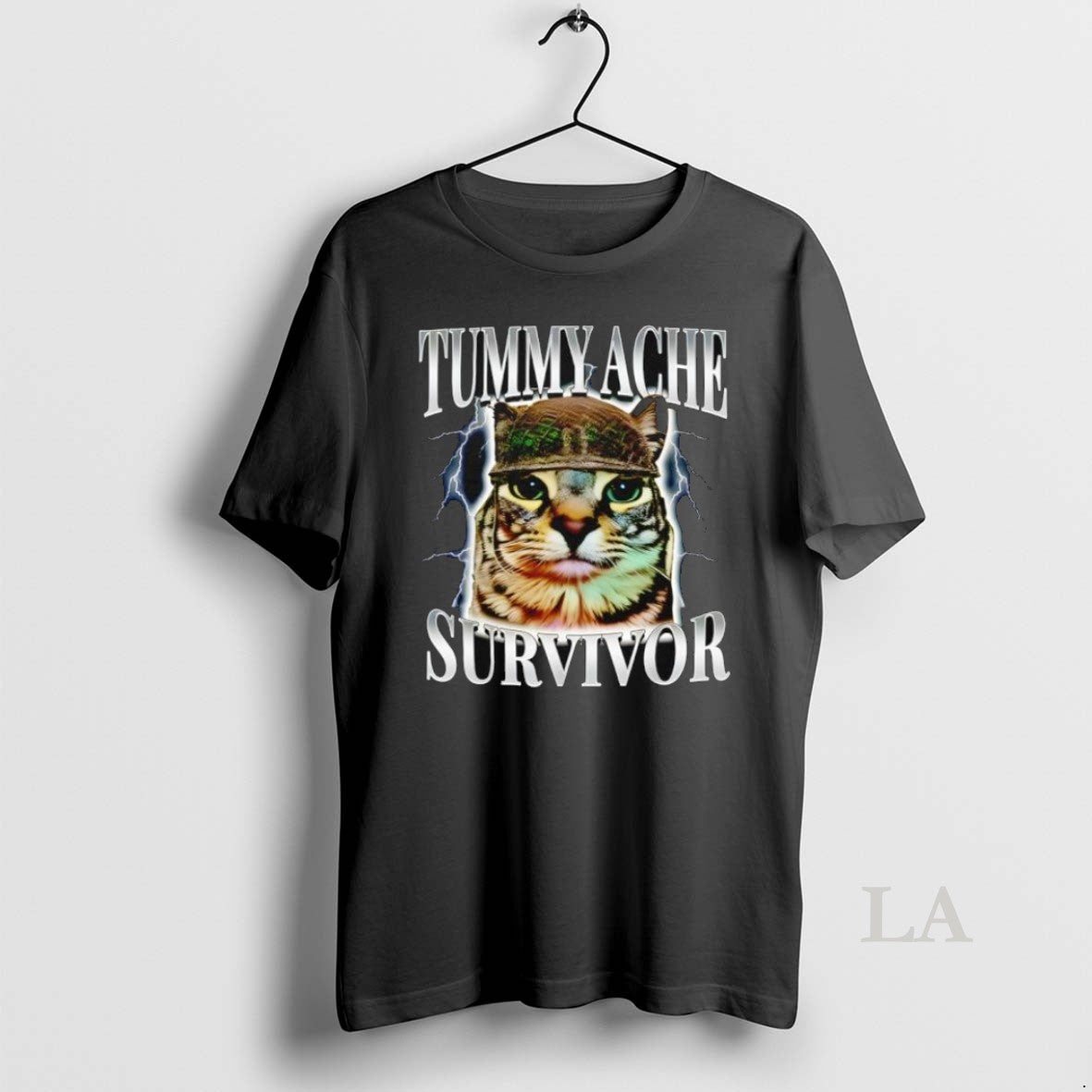 Original Cat Tummy Ache Survivor Unisex T-shirt, Sweatshirt, Hoodie, Long Sleeve Tee - T-Shirt, Sweatshirt, Hoodie