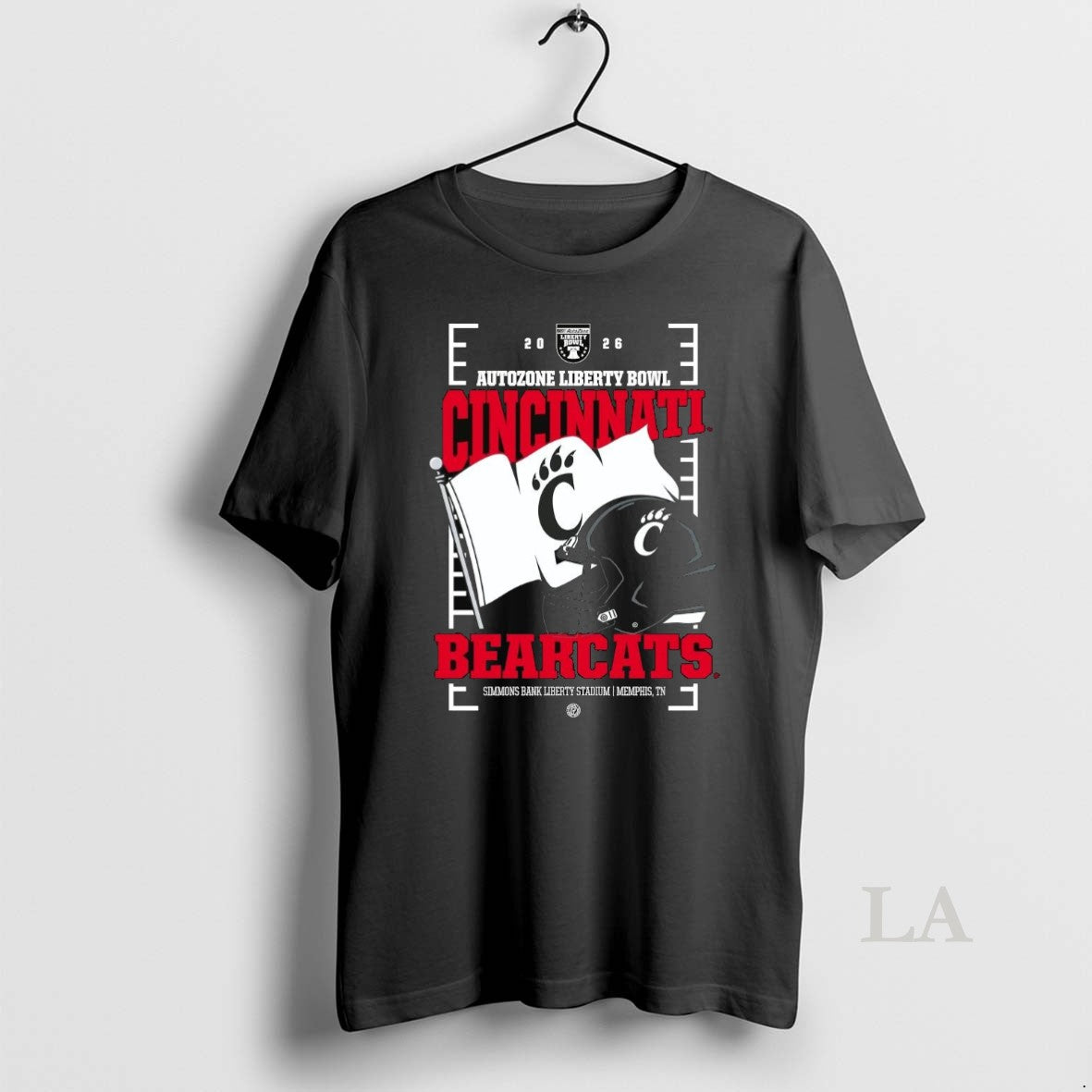 Original Cincinnati Bearcats 2026 Autozone Liberty Bowl Helmet Flag - T-Shirt, Sweatshirt, Hoodie