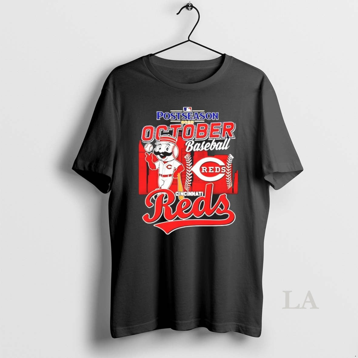 Original Cincinnati Reds Mlb October Baseball Postseason 2025 City Skyline Unisex T-shirt, Sweatshirt, Hoodie, Long Sleeve Tee - T-Shirt, Sweatshirt, Hoodie