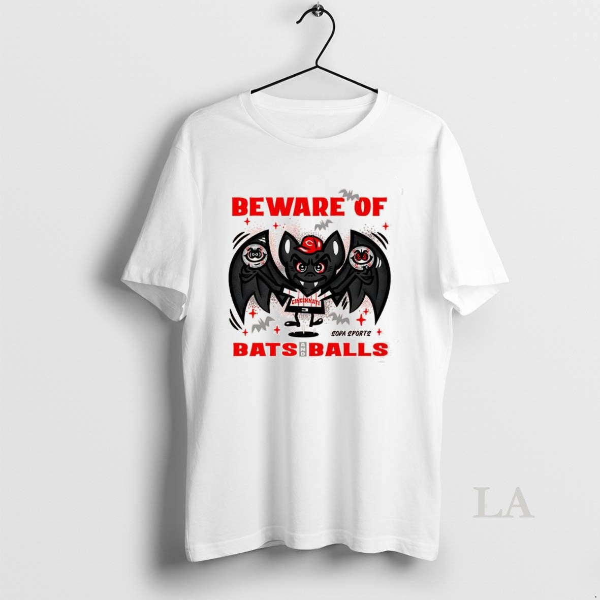 Original Cincinnati Reds Baseball Beware Of Bats And Balls Halloween Unisex T-shirt, Sweatshirt, Hoodie, Long Sleeve Tee - T-Shirt, Sweatshirt, Hoodie
