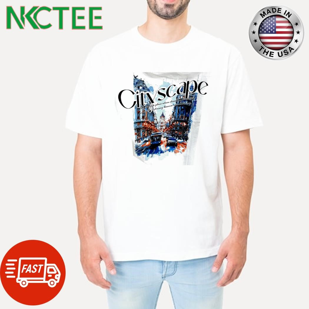 Original City scape paint shirt Unisex T-shirt, Sweatshirt, Hoodie, Long Sleeve Tee - T-Shirt, Sweatshirt, Hoodie