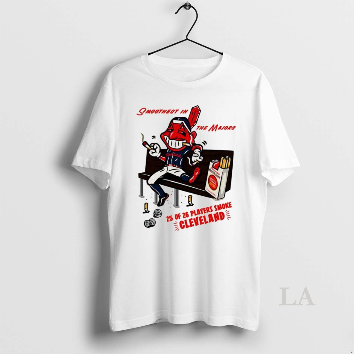 Original Cleveland Guardians Baseball American League Central Champs 2025 Cigarettes Chief Wahoo - T-Shirt, Sweatshirt, Hoodie