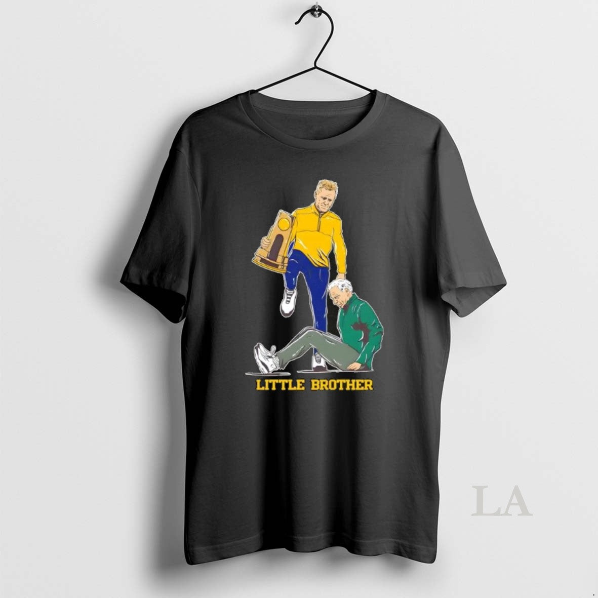 Original Coach Dusty May Michigan Wolverines Little Brother Step Over Unisex T-shirt, Sweatshirt, Hoodie, Long Sleeve Tee - T-Shirt, Sweatshirt, Hoodie