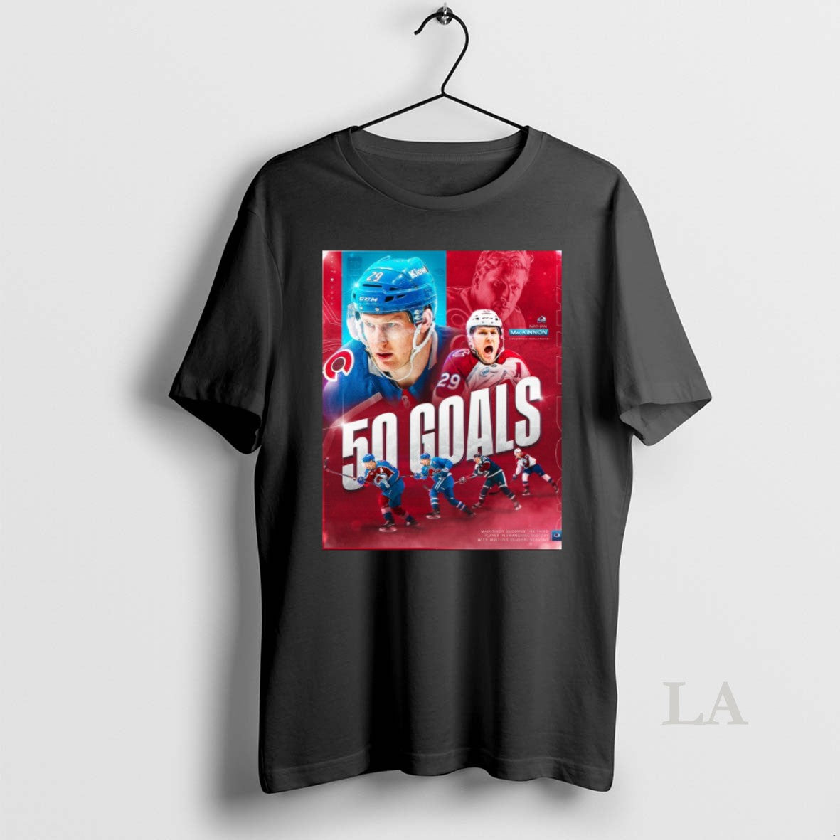 Original Colorado Avalanche Nathan Mackinnon 50 Goal Seasons In Nhl Career Unisex T-shirt, Sweatshirt, Hoodie, Long Sleeve Tee - T-Shirt, Sweatshirt, Hoodie