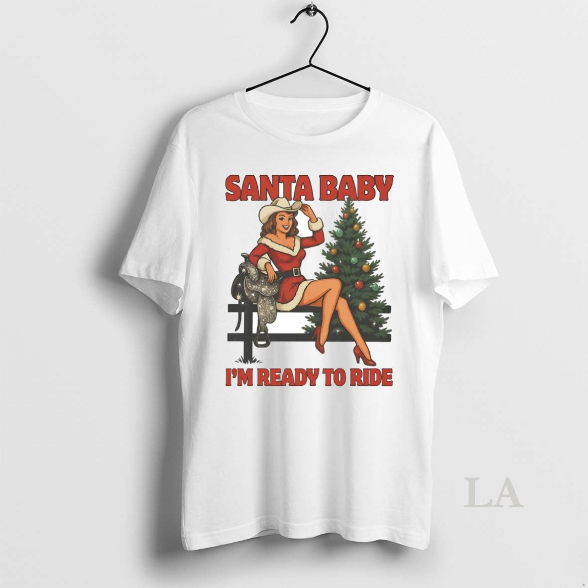 Original Cowgirl Santa Baby Im Ready To Ride Christmas - T-Shirt, Sweatshirt, Hoodie