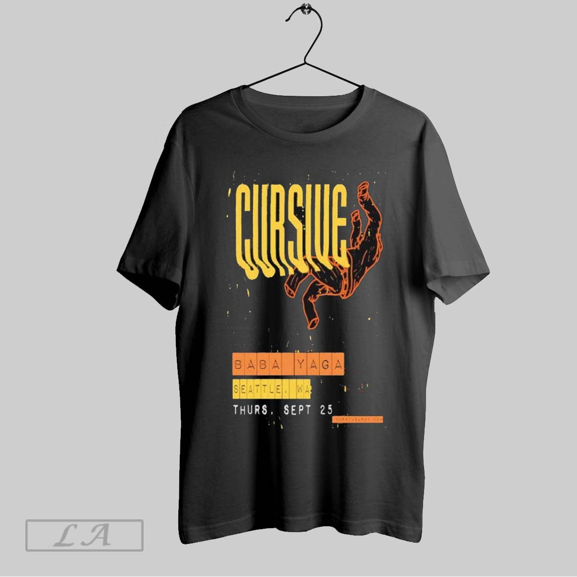 Original Cursive Seattle Show At Baba Yaga On September 25 Unisex T-shirt, Sweatshirt, Hoodie, Long Sleeve Tee - T-Shirt, Sweatshirt, Hoodie