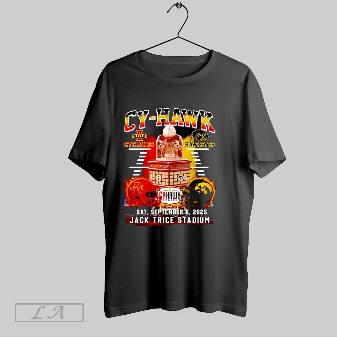 Original Cy Hawk Iowa State Cyclones Vs Iowa Hawkeyes Helmet Unisex T-shirt, Sweatshirt, Hoodie, Long Sleeve Tee - T-Shirt, Sweatshirt, Hoodie