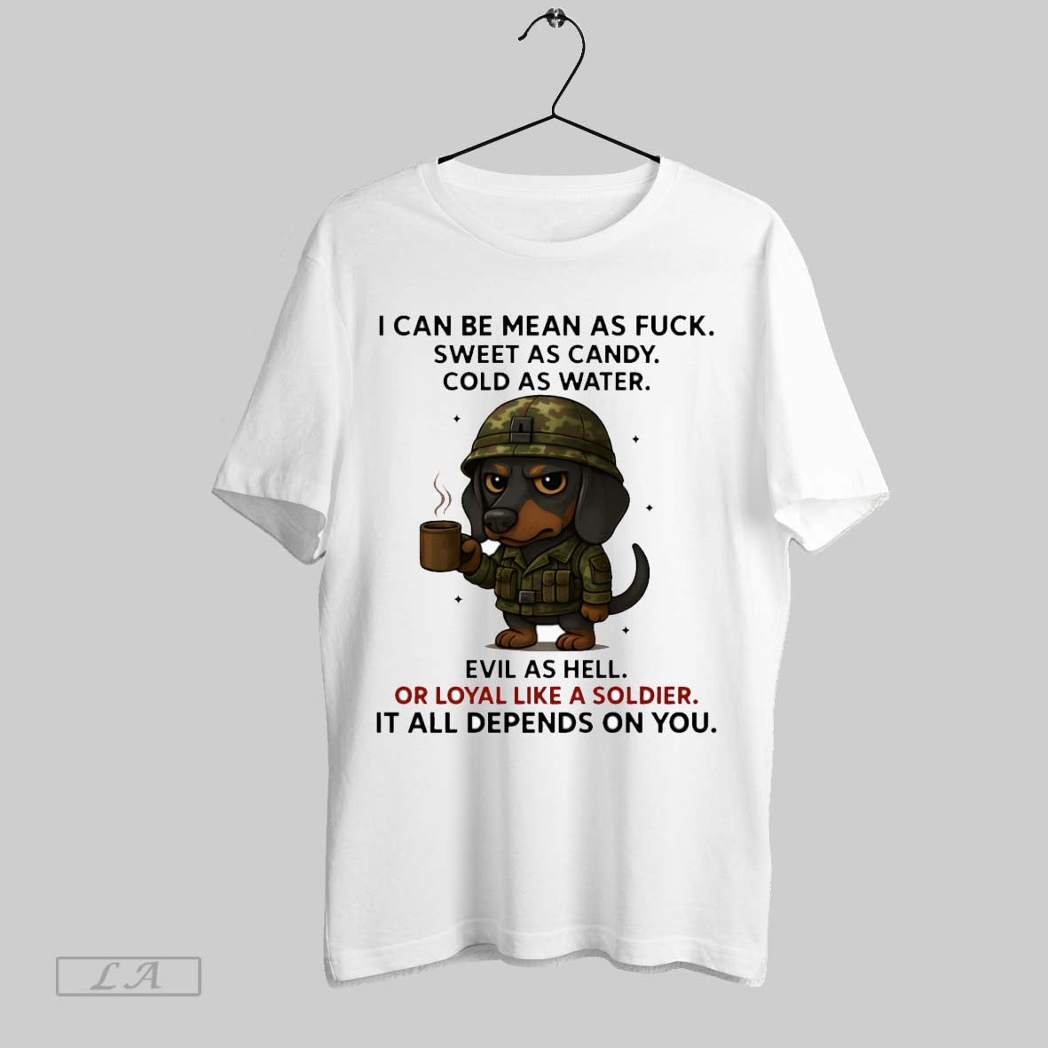 Original Dachshund I Can Be Mean As Fuck Sweet As Candy Cold As Water Unisex T-shirt, Sweatshirt, Hoodie, Long Sleeve Tee - T-Shirt, Sweatshirt, Hoodie
