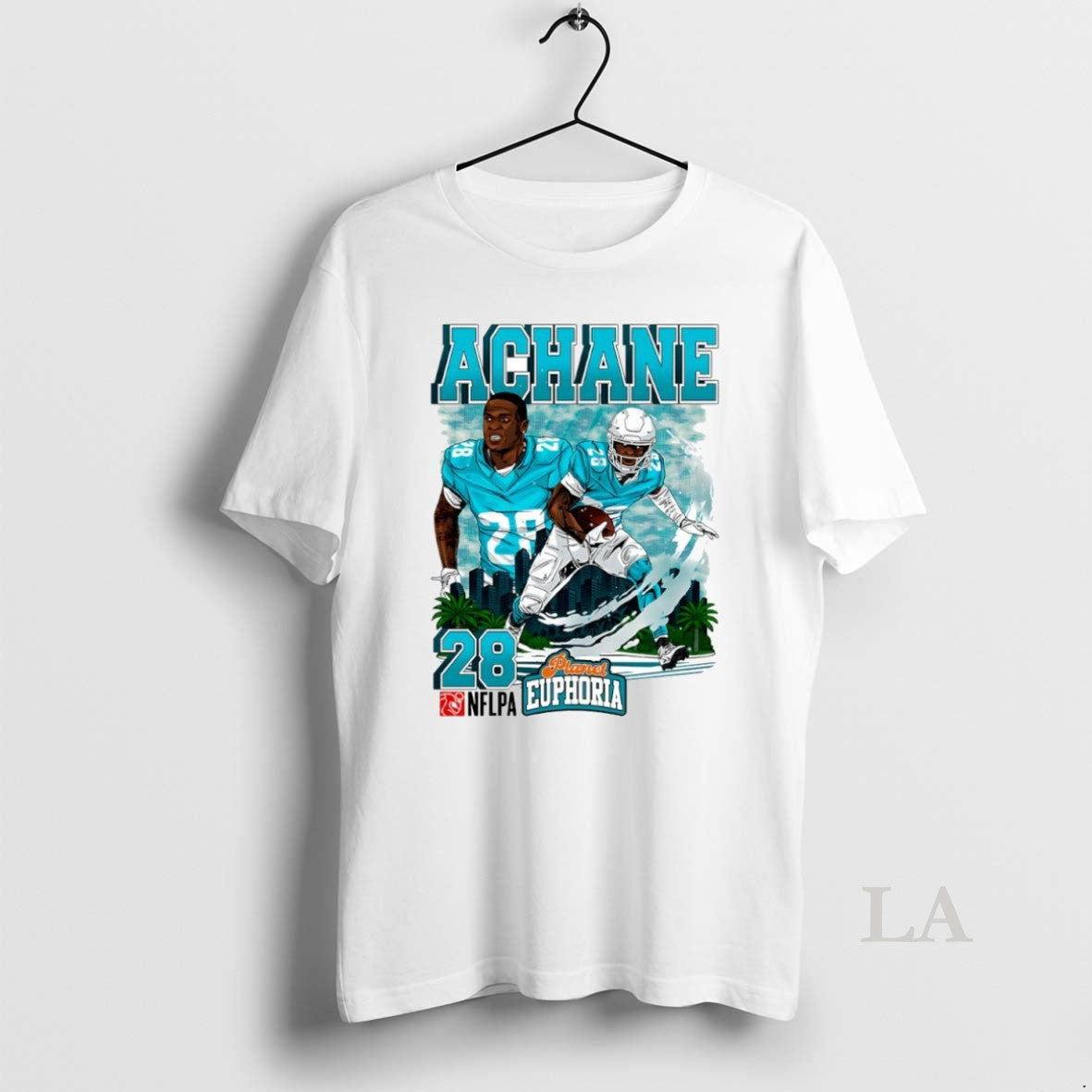 Original Devon Achane 28 Miami Dolphins Football Comic Circle - T-Shirt, Sweatshirt, Hoodie