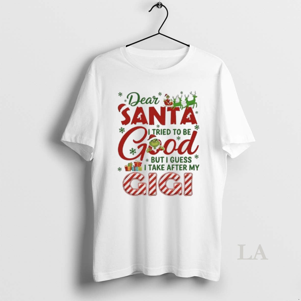Original Dear Santa I Tried To Be Good But I Guess I Take After My - T-Shirt, Sweatshirt, Hoodie