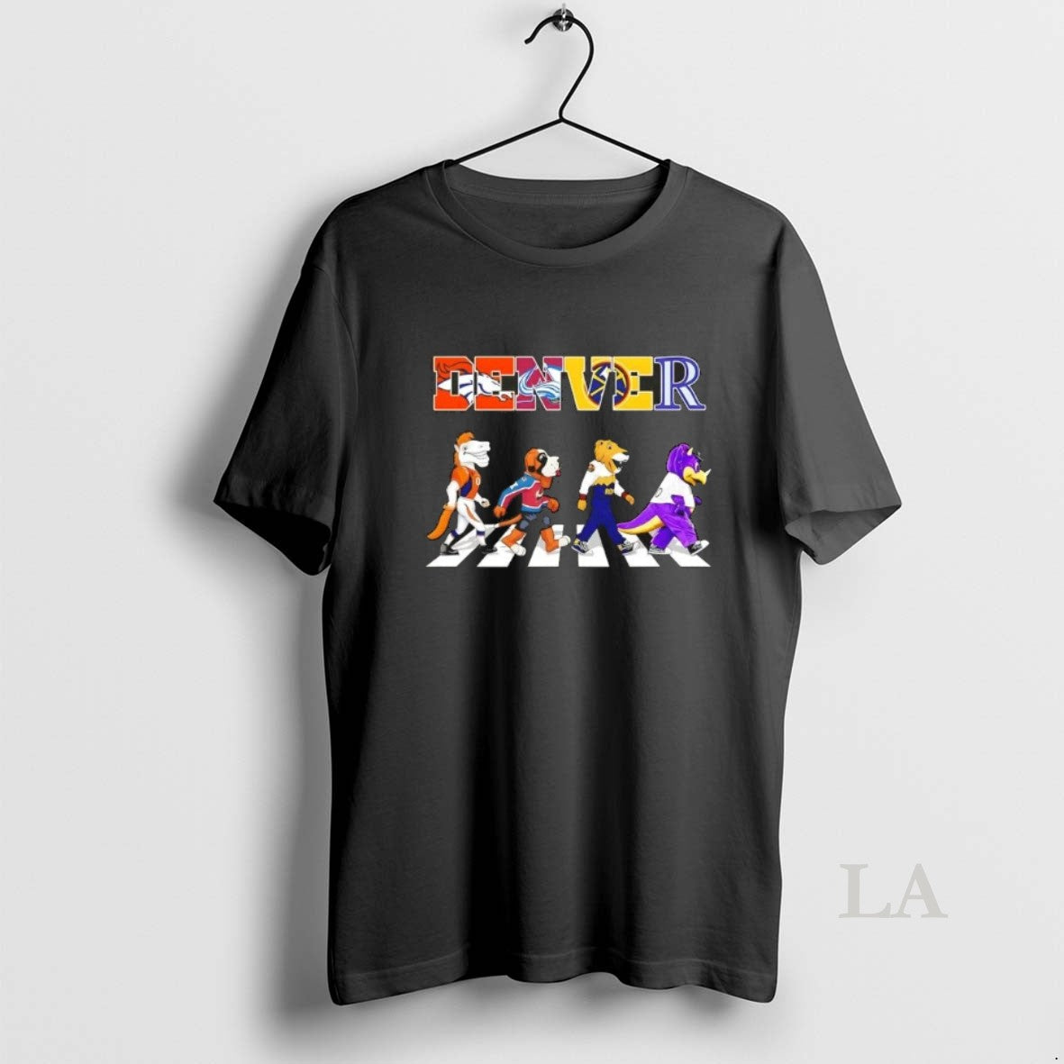 Original Denver City Sports Mascots Abbey Road Unisex T-shirt, Sweatshirt, Hoodie, Long Sleeve Tee - T-Shirt, Sweatshirt, Hoodie