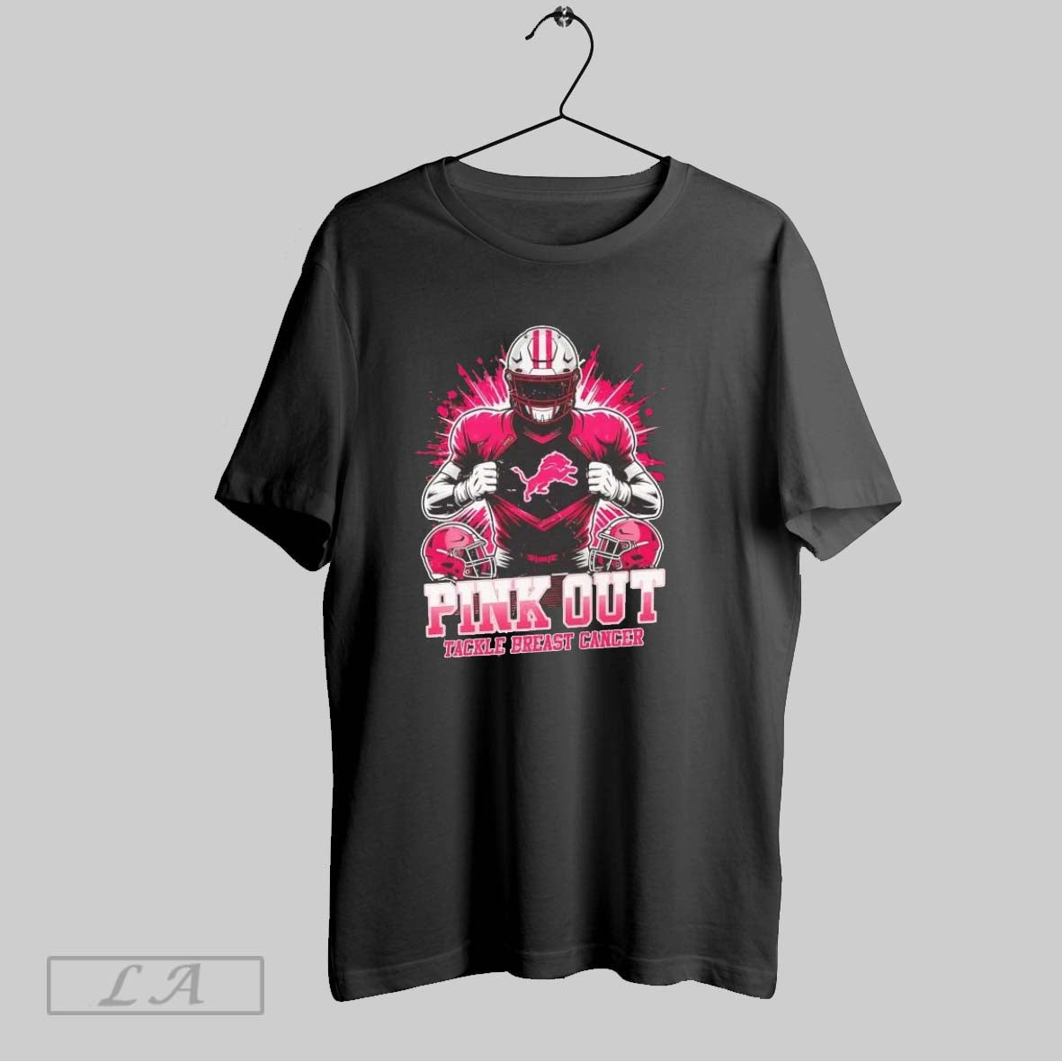Original Detroit Lions Pink Out Tackle Breast Cancer Ladies Unisex T-shirt, Sweatshirt, Hoodie, Long Sleeve Tee - T-Shirt, Sweatshirt, Hoodie