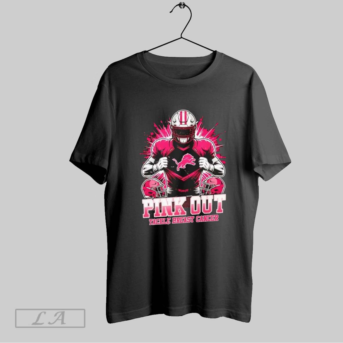 Original Detroit Lions Pink Out Tackle Breast Cancer Shirt Unisex T-shirt, Sweatshirt, Hoodie, Long Sleeve Tee - T-Shirt, Sweatshirt, Hoodie