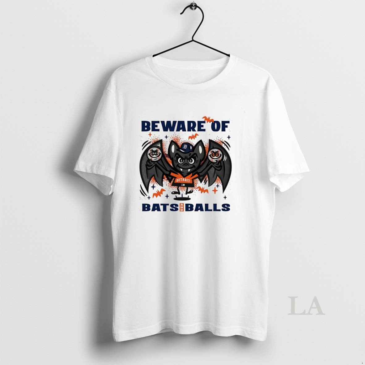 Original Detroit Tigers Baseball Beware Of Bats And Balls Halloween Unisex T-shirt, Sweatshirt, Hoodie, Long Sleeve Tee - T-Shirt, Sweatshirt, Hoodie