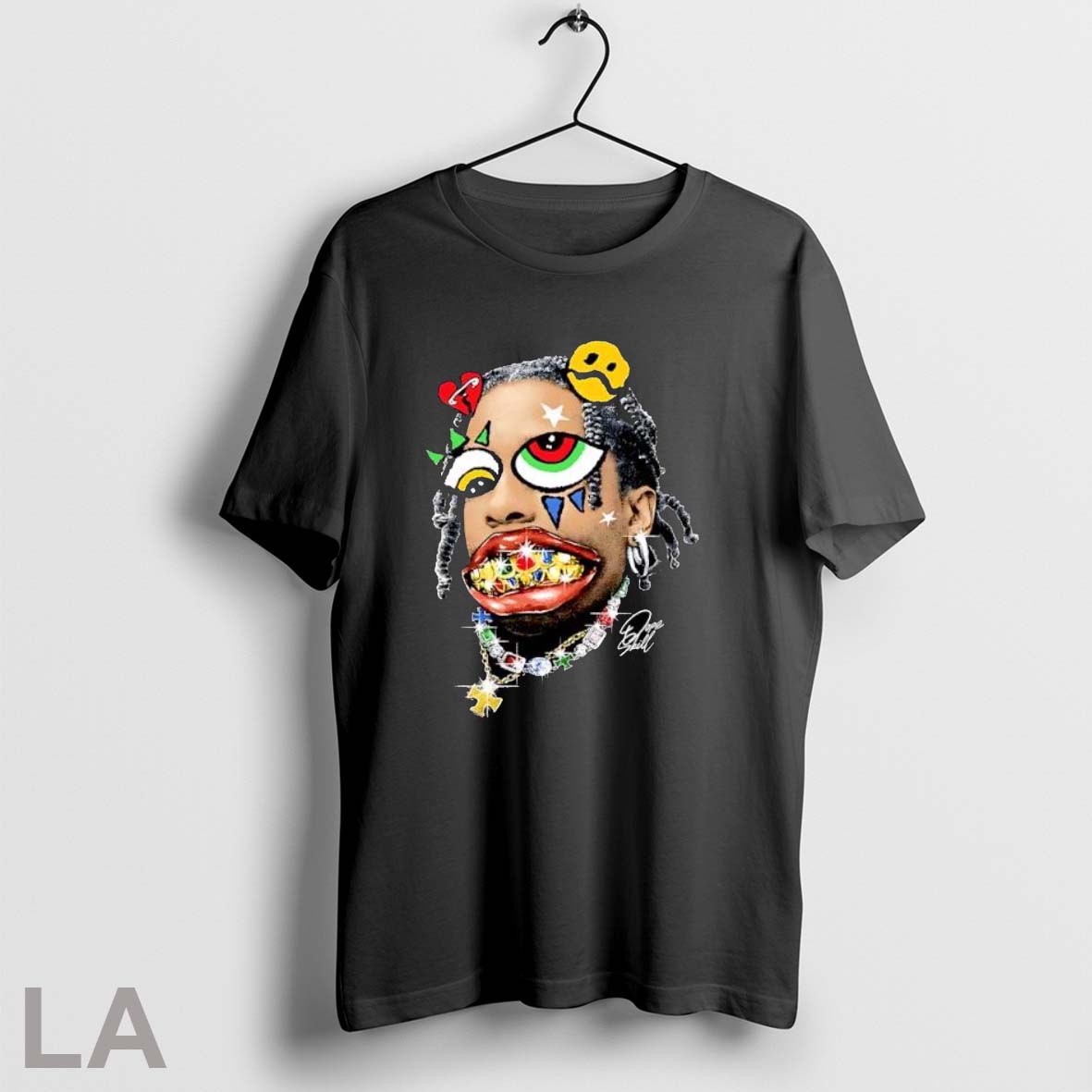 Original Dope Skill Cartoon Face With Gold Grills Unisex T-shirt, Sweatshirt, Hoodie, Long Sleeve Tee - T-Shirt, Sweatshirt, Hoodie
