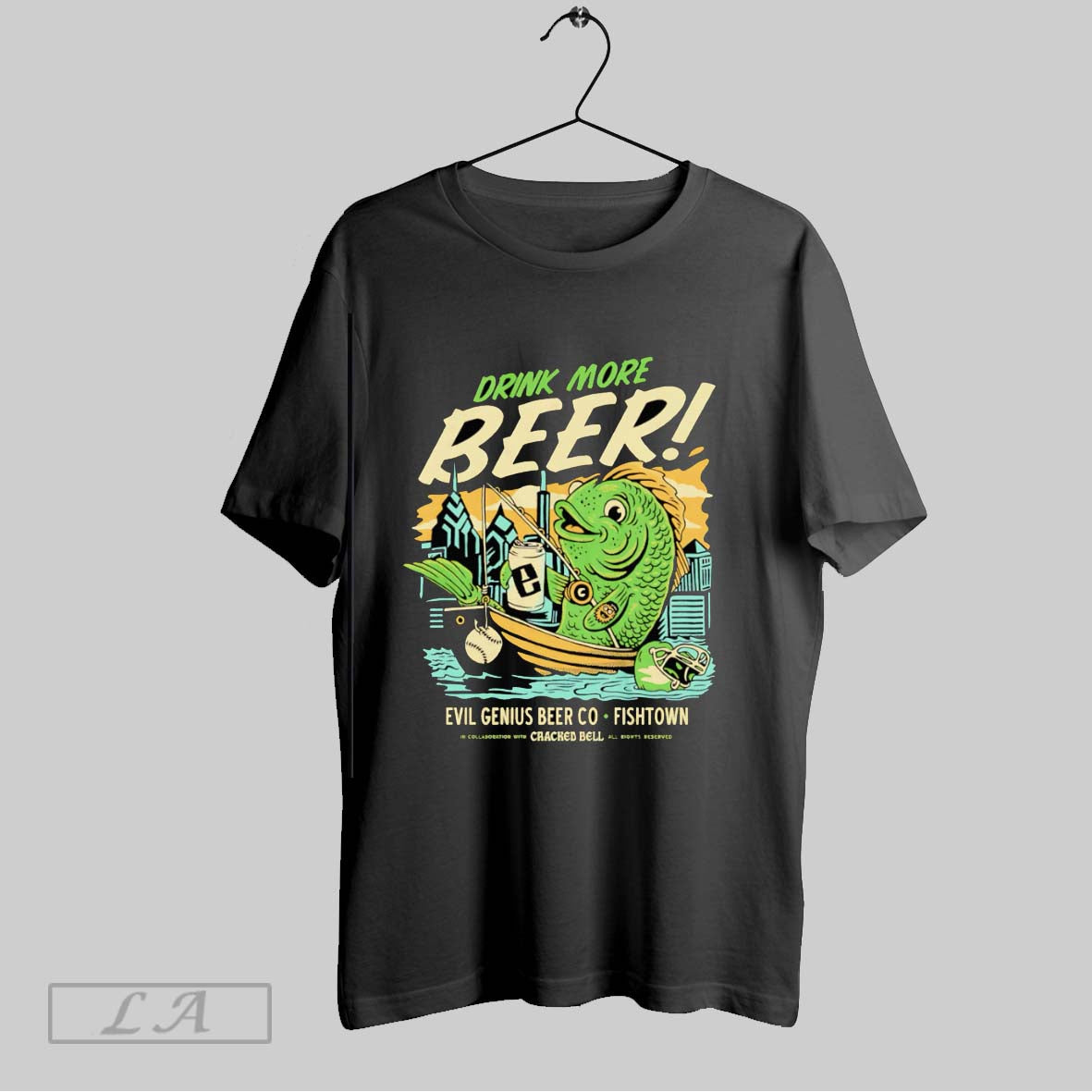 Original Drink More Beer Evil Genius Beer Co Unisex T-shirt, Sweatshirt, Hoodie, Long Sleeve Tee - T-Shirt, Sweatshirt, Hoodie