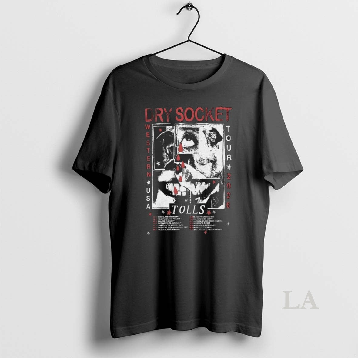 Original Dry Socket With Tolls Western Us 2026 Shows Unisex T-shirt, Sweatshirt, Hoodie, Long Sleeve Tee - T-Shirt, Sweatshirt, Hoodie