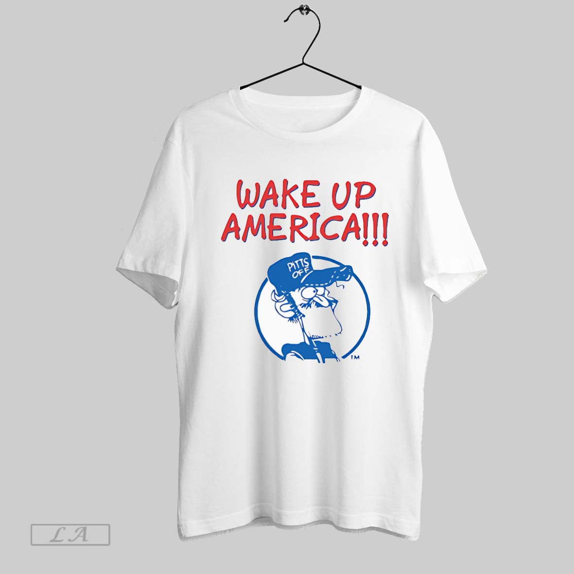 Original Earl Pitts Wake Up America White Poster Unisex T-shirt, Sweatshirt, Hoodie, Long Sleeve Tee - T-Shirt, Sweatshirt, Hoodie