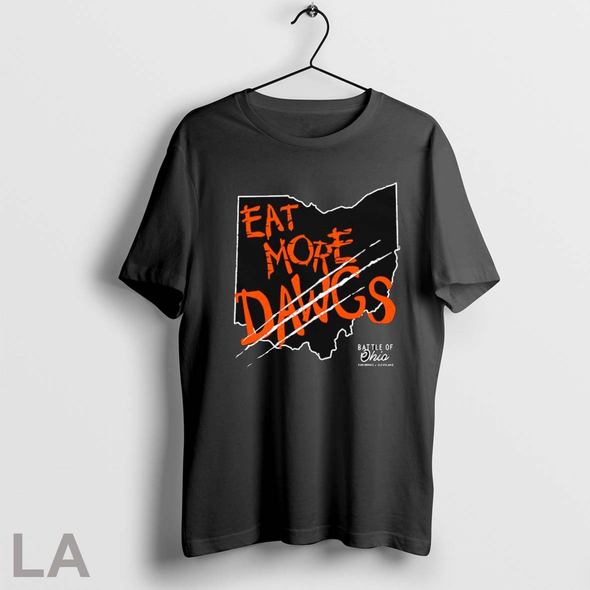 Original Eat More Dawgs The Battle Of Ohio Cincinnati Vs Cleveland Unisex T-shirt, Sweatshirt, Hoodie, Long Sleeve Tee - T-Shirt, Sweatshirt, Hoodie