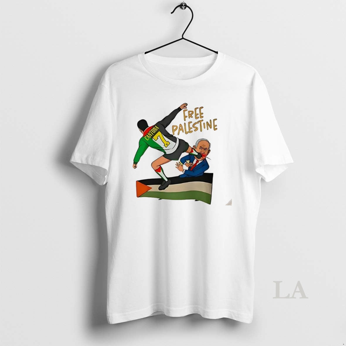 Original Eric Cantona Kung Fu Benjamin Netanyahu Free Palestine Meme - T-Shirt, Sweatshirt, Hoodie