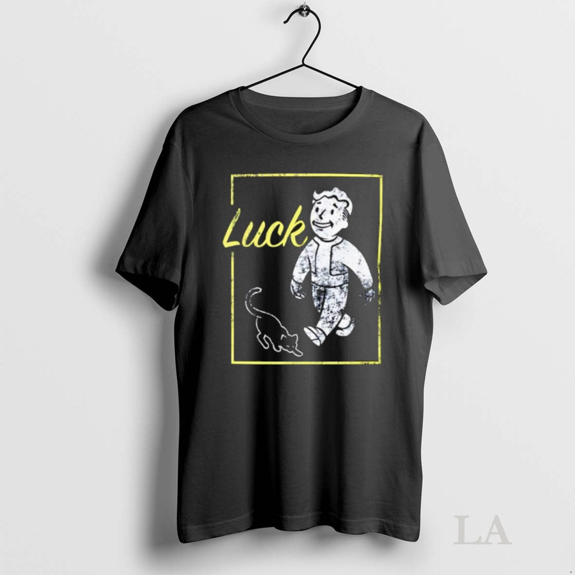 Original Fallout Luck Cat Unisex T-shirt, Sweatshirt, Hoodie, Long Sleeve Tee - T-Shirt, Sweatshirt, Hoodie