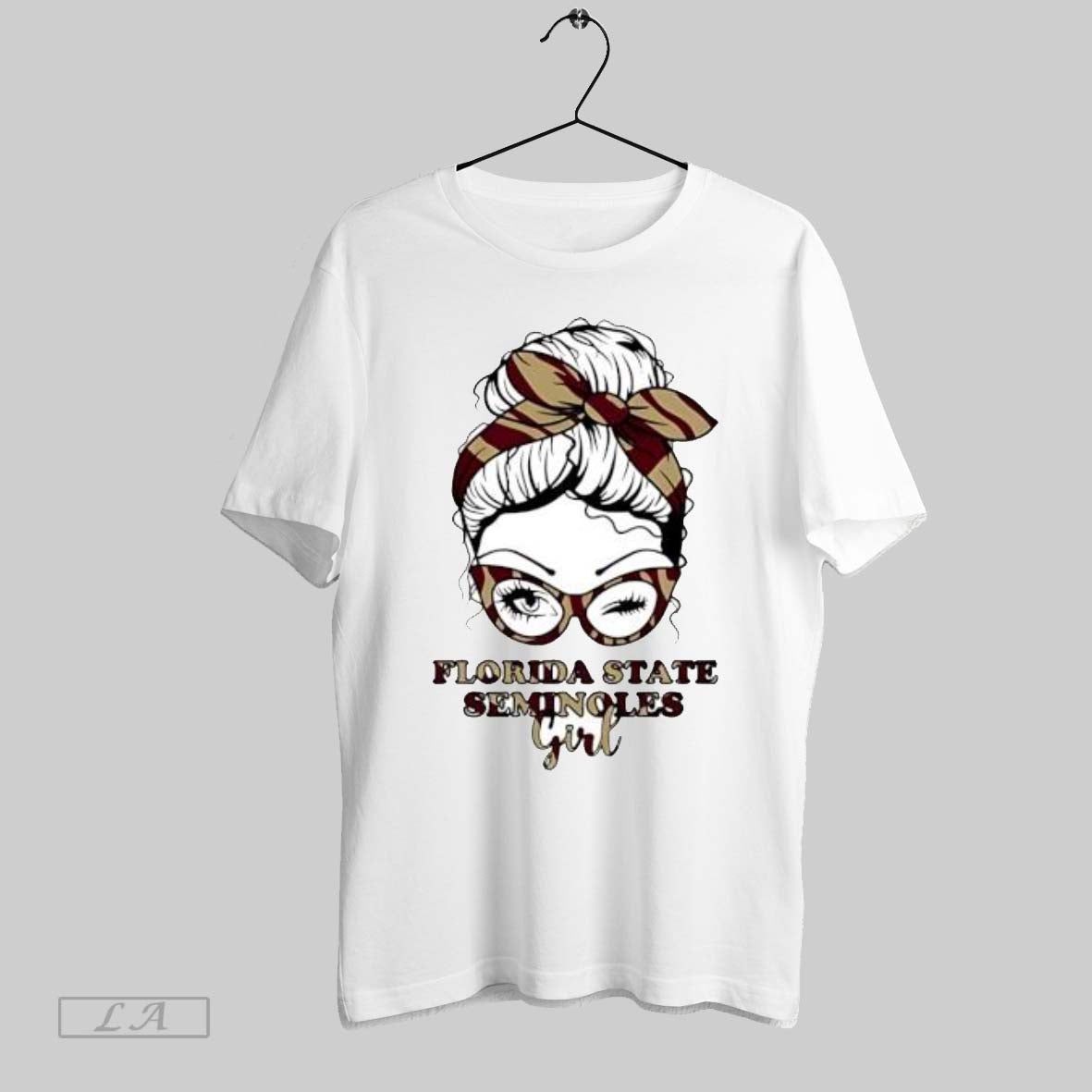 Original Florida State Seminoles Girl Messy Bun Sunglasses Fan Art Unisex T-shirt, Sweatshirt, Hoodie, Long Sleeve Tee - T-Shirt, Sweatshirt, Hoodie