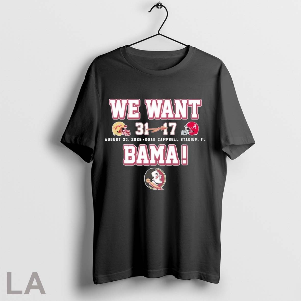 Original Florida State Seminoles We Want Bama 31 17 Unisex T-shirt, Sweatshirt, Hoodie, Long Sleeve Tee - T-Shirt, Sweatshirt, Hoodie