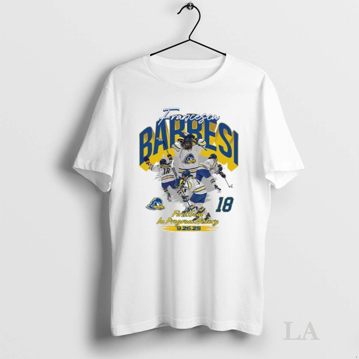 Original Francesca Barresi Ncaa Ice Hockey First Goal In Program History Sept 26th 2025 Graphic - T-Shirt, Sweatshirt, Hoodie