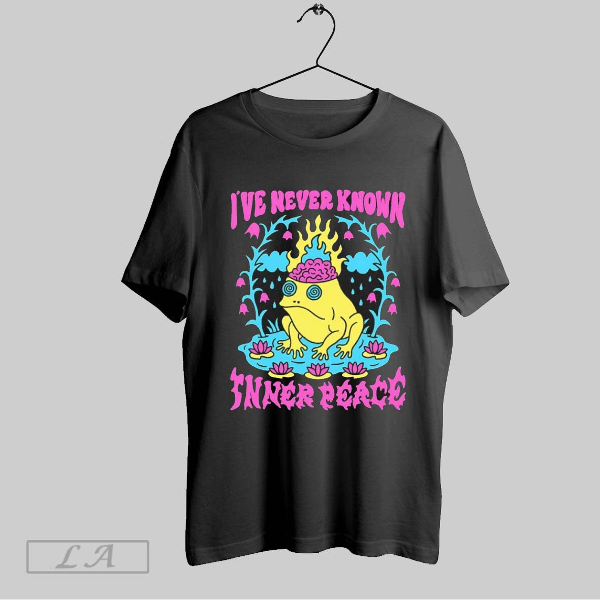 Original Frog Ive Never Known Inner Peace Unisex T-shirt, Sweatshirt, Hoodie, Long Sleeve Tee - T-Shirt, Sweatshirt, Hoodie
