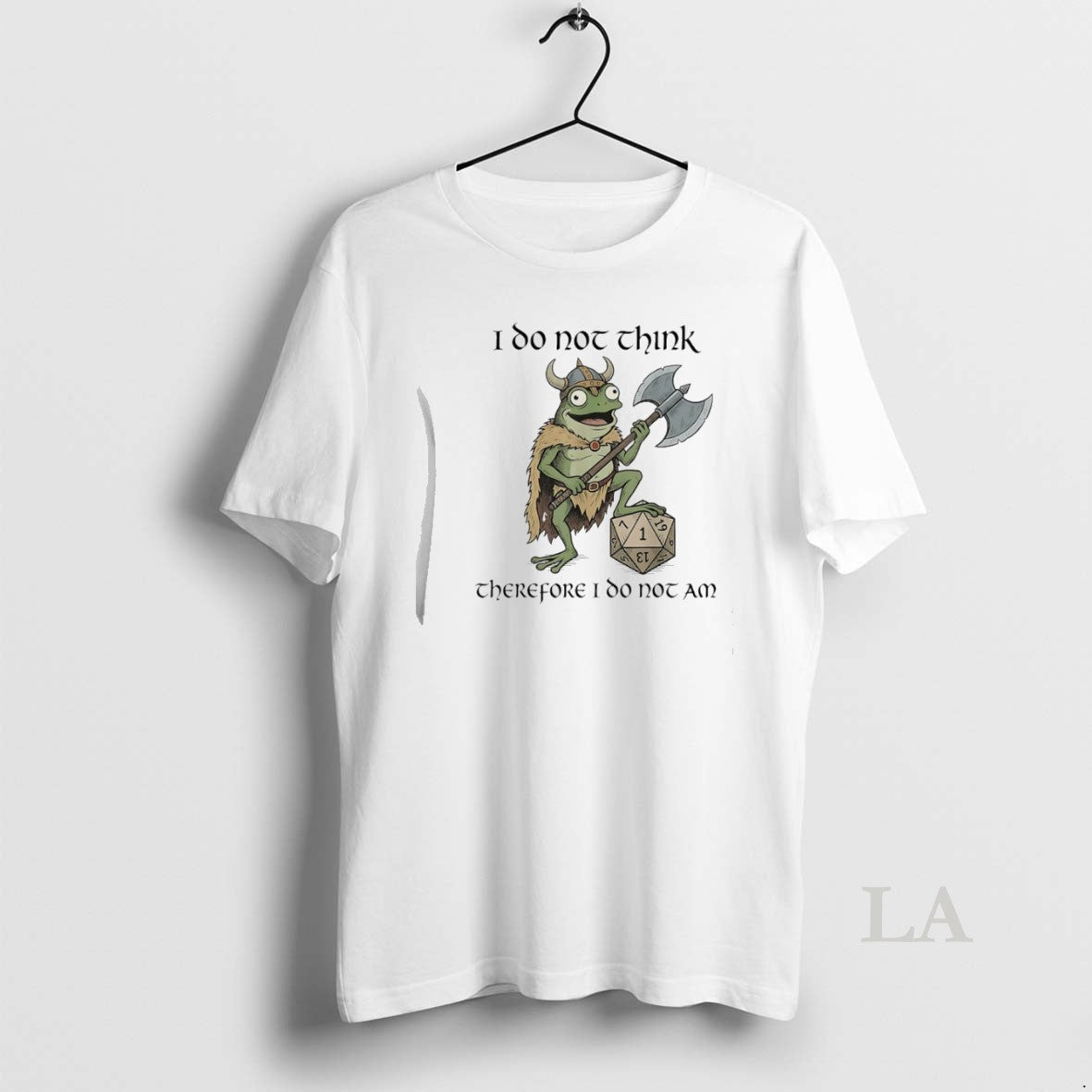 Original Frog Viking Gamer I Do Not Think Therefore I Do Not Am Unisex T-shirt, Sweatshirt, Hoodie, Long Sleeve Tee - T-Shirt, Sweatshirt, Hoodie