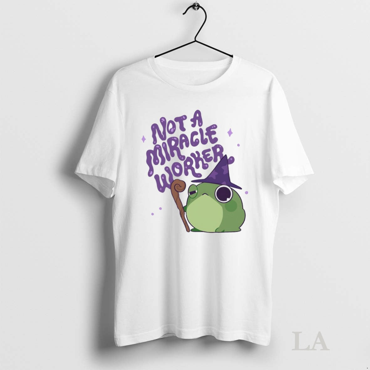 Original Frog Wizard Not A Miracle Worker Unisex T-shirt, Sweatshirt, Hoodie, Long Sleeve Tee - T-Shirt, Sweatshirt, Hoodie