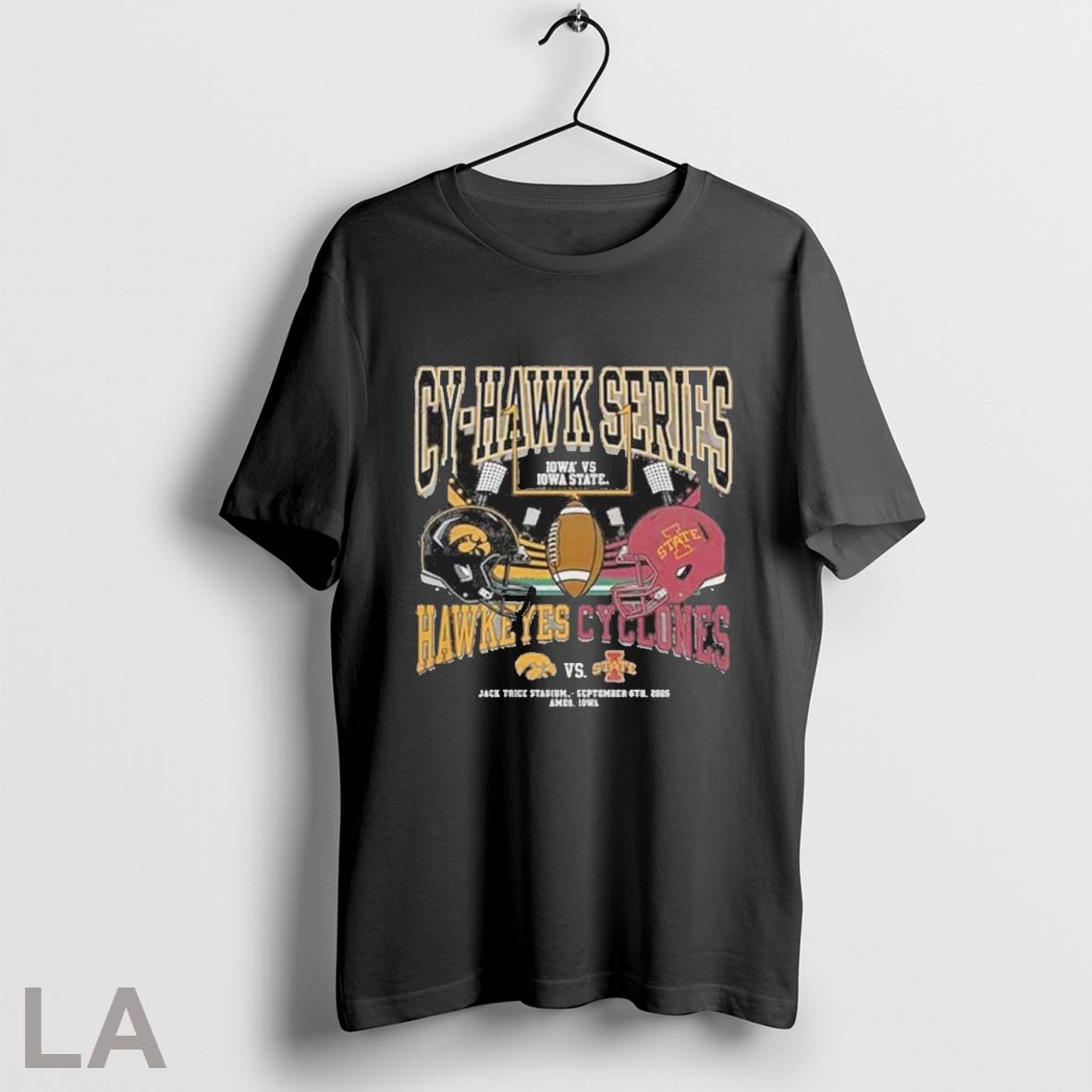 Original Gameday Iowa Vs Iowa State September 6 2025 Duel Helmet Unisex T-shirt, Sweatshirt, Hoodie, Long Sleeve Tee - T-Shirt, Sweatshirt, Hoodie