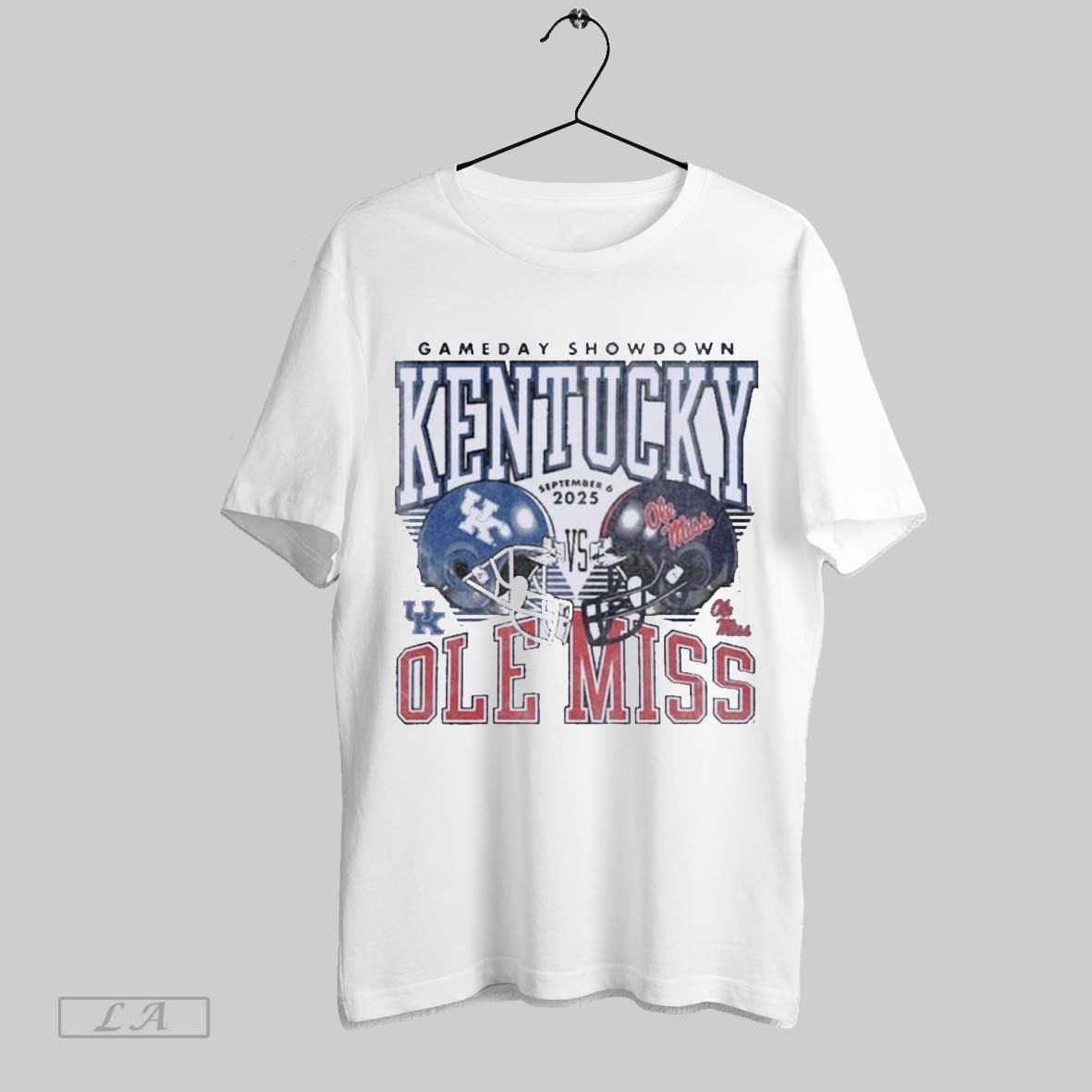 Original Gameday Kentucky Vs Ole Miss September 6 2025 Duel Helmet Unisex T-shirt, Sweatshirt, Hoodie, Long Sleeve Tee - T-Shirt, Sweatshirt, Hoodie