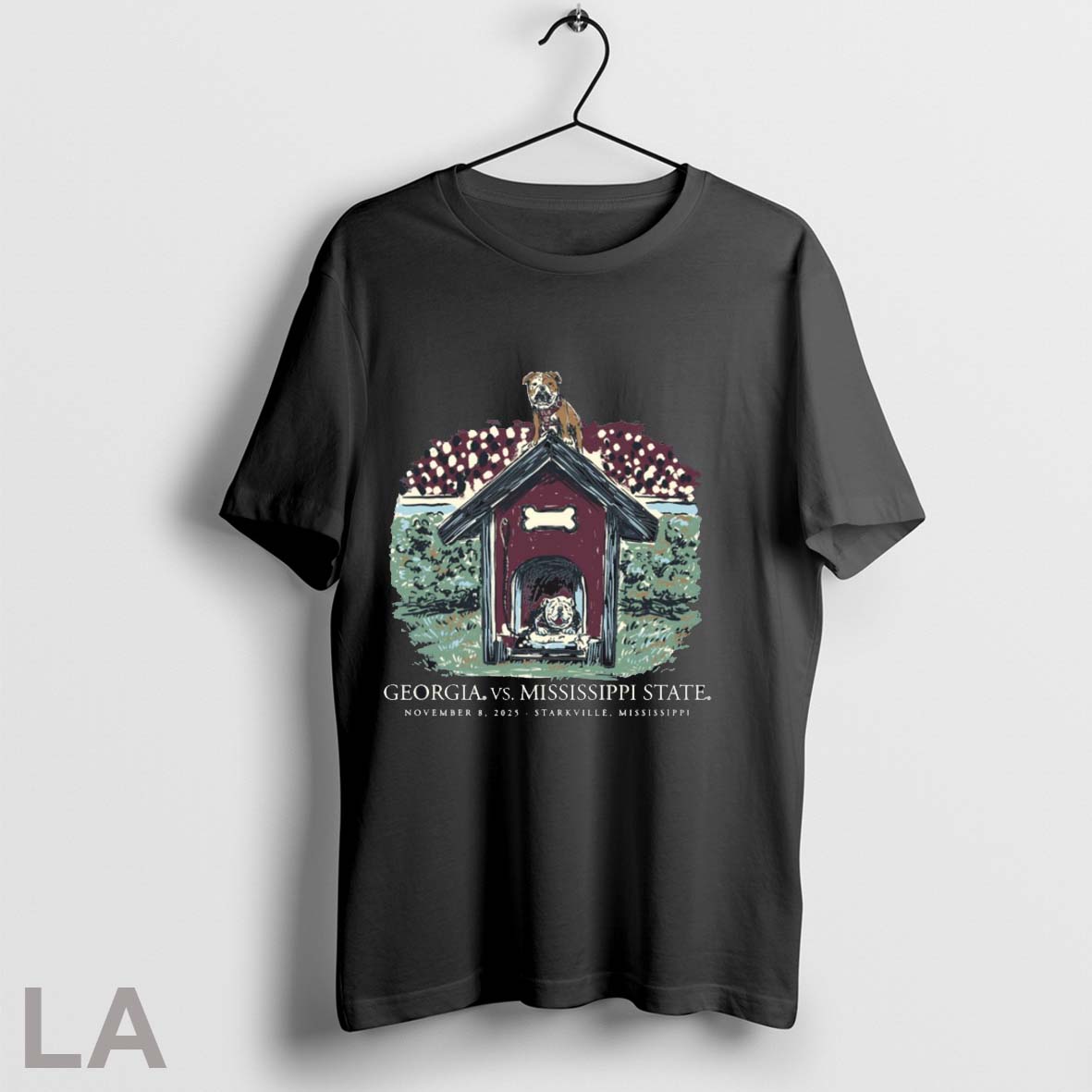 Original Georgia Bulldogs Vs Mississippi State Bulldogs Game Day November 8 2025 Starkville Mississippi - T-Shirt, Sweatshirt, Hoodie