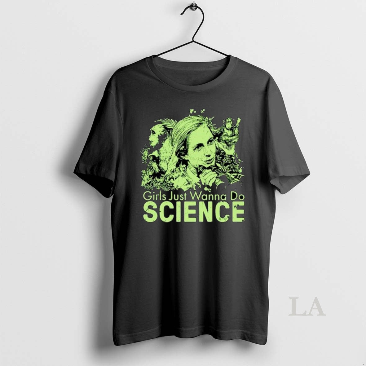 Original Girls Just Wanna Do Science Jane Goodall Inspired Ornaments Unisex T-shirt, Sweatshirt, Hoodie, Long Sleeve Tee - T-Shirt, Sweatshirt, Hoodie