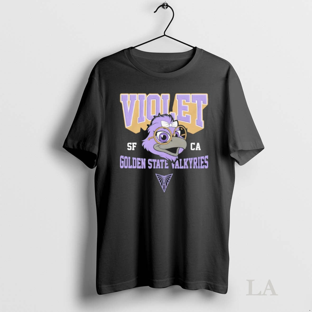 Original Golden State Valkyries Violet Big Head Mascot Unisex T-shirt, Sweatshirt, Hoodie, Long Sleeve Tee - T-Shirt, Sweatshirt, Hoodie