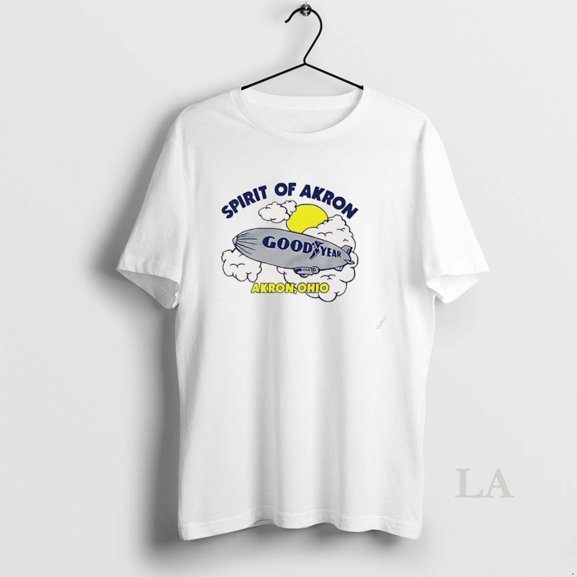 Original Goodyear Blimp Spirit Of Akron Ohio Cartoon - T-Shirt, Sweatshirt, Hoodie