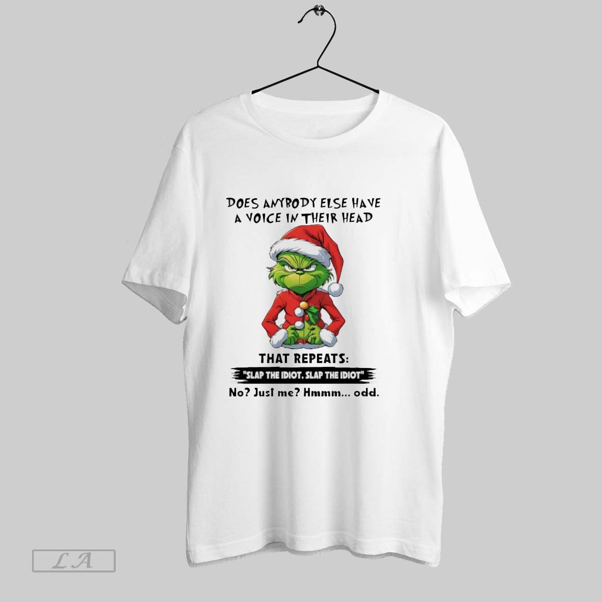 Original Grinch Christmas Does Anybody Else Have A Voice In Their Head Unisex T-shirt, Sweatshirt, Hoodie, Long Sleeve Tee - T-Shirt, Sweatshirt, Hoodie