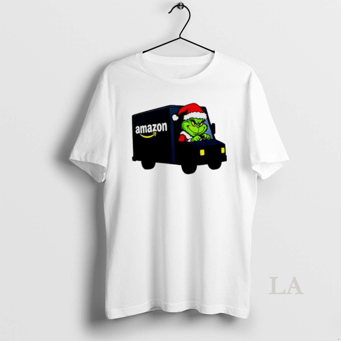 Original Grinch Santa Claus In Amazon Truck Merry Christmas - T-Shirt, Sweatshirt, Hoodie