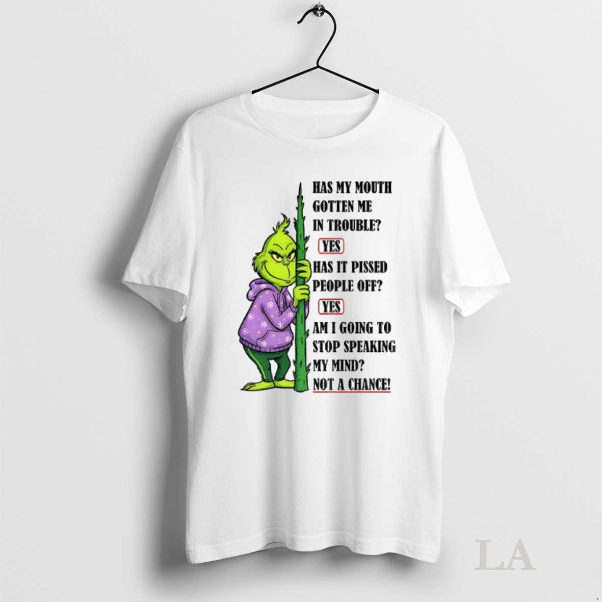 Original Grinch Has My Mouth Gotten Me In Trouble Yes Has It Pissed People Off Unisex T-shirt, Sweatshirt, Hoodie, Long Sleeve Tee - T-Shirt, Sweatshirt, Hoodie