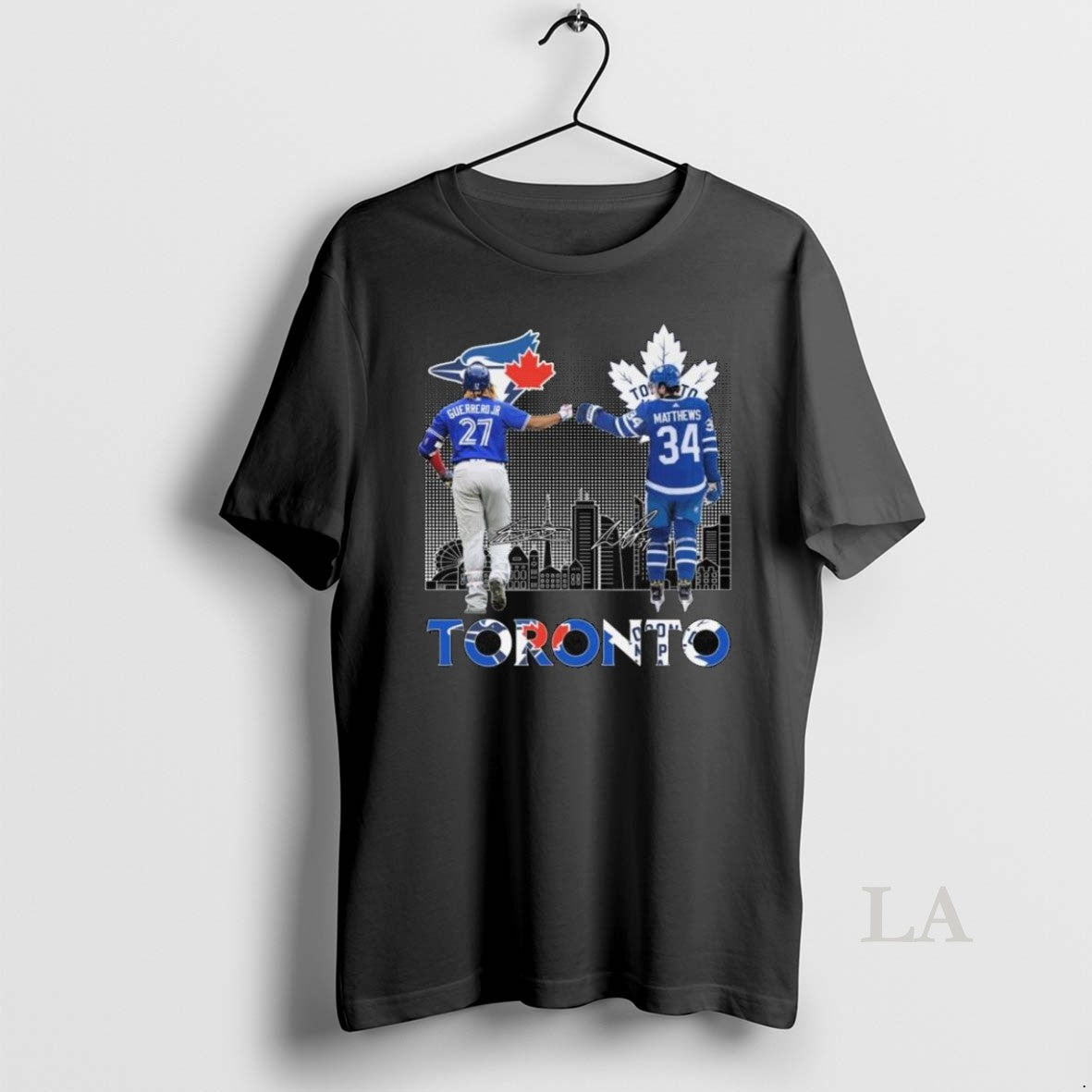 Original Guerrero Jr Toronto Blue Jays X Matthews Toronto Maple Leafs Skyline Signatures Long Sleve - T-Shirt, Sweatshirt, Hoodie