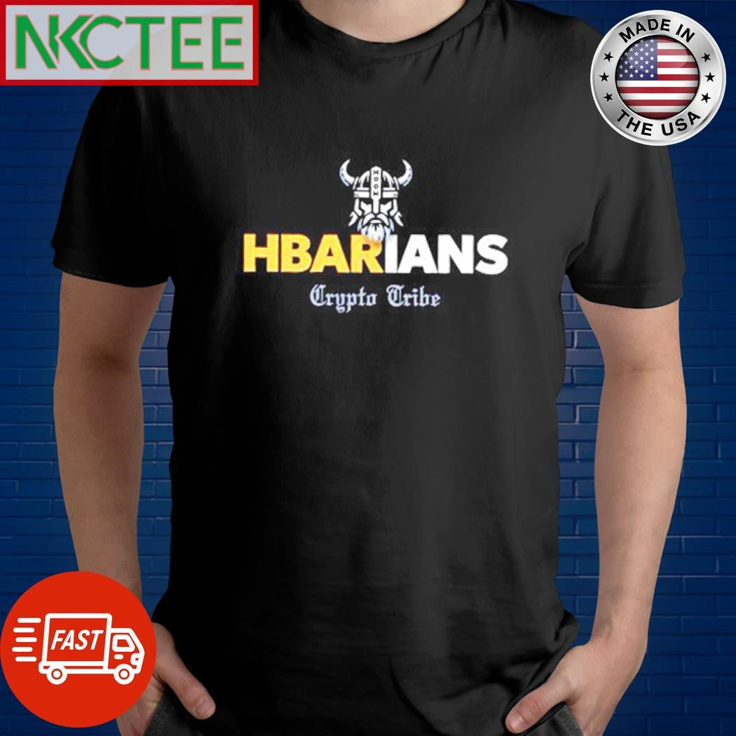 Original HBARIANS Crypto Tribe Viking shirt Unisex T-shirt, Sweatshirt, Hoodie, Long Sleeve Tee - T-Shirt, Sweatshirt, Hoodie